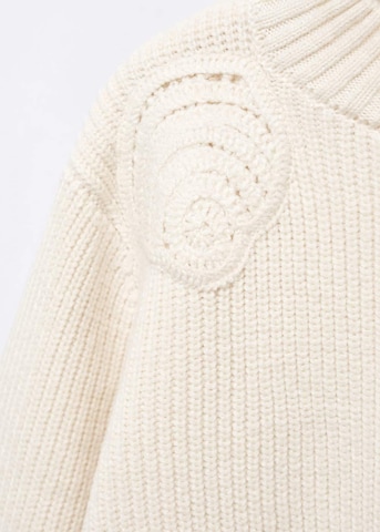 MANGO Pullover 'caracola' in Beige