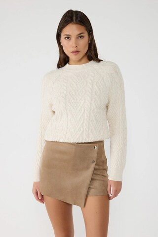 No Matter What Sweater in Beige: front