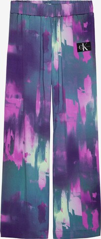 Calvin Klein Jeans Wide leg Pants in Purple: front