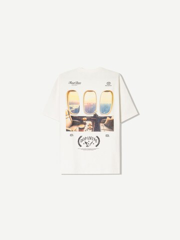 Bershka T-shirt i vit