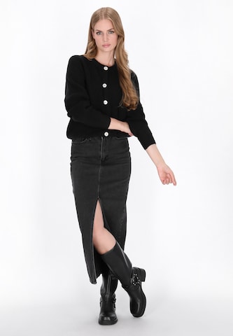 DreiMaster Vintage Gebreid vest in Zwart