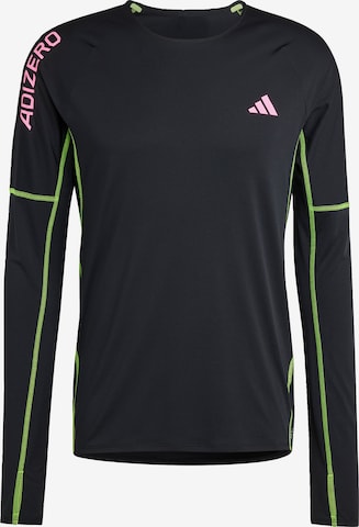 ADIDAS PERFORMANCE Функциональная футболка 'Adizero' в Черный: спереди