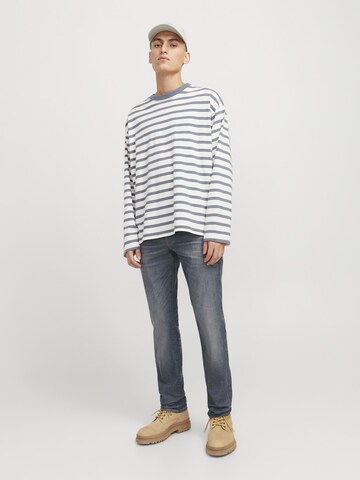 JACK & JONES Слим фит Дънки 'JJIGlenn JJIcon' в сиво