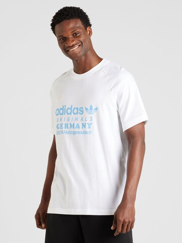 ADIDAS ORIGINALS T-shirt i vit: framsida