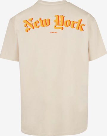 T-Shirt 'New York' F4NT4STIC en beige