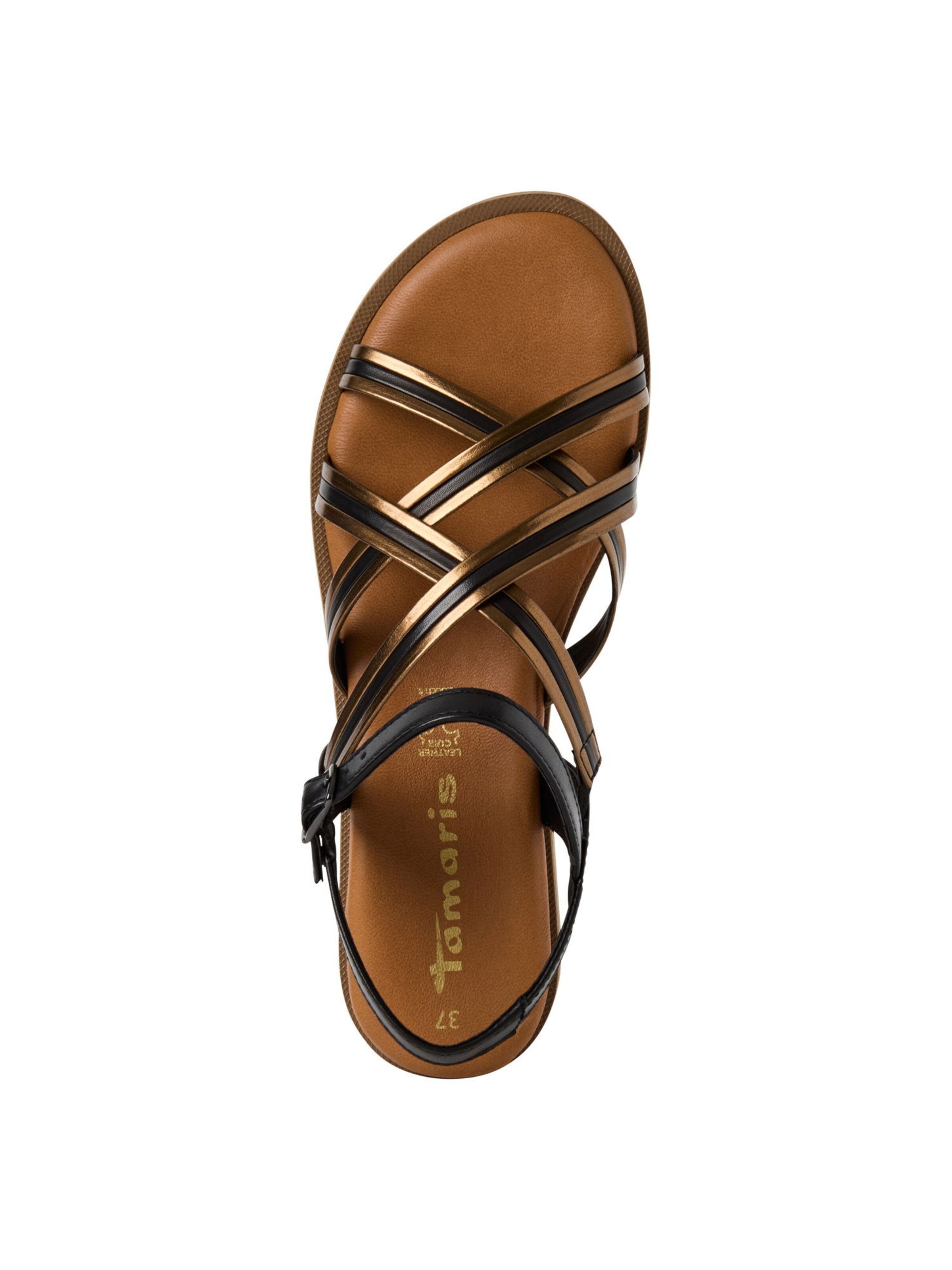 Tamaris Strap sandal in Black