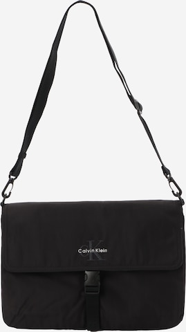 Calvin Klein - Mala de ombro em preto: frente