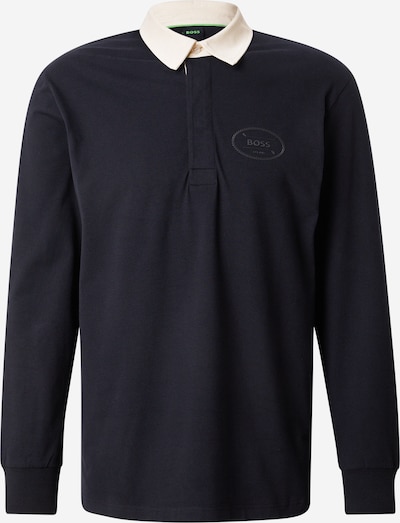 Sportiniai marškinėliai 'Hole19 Percy' iš BOSS, spalva – juoda / balta, Prekių apžvalga