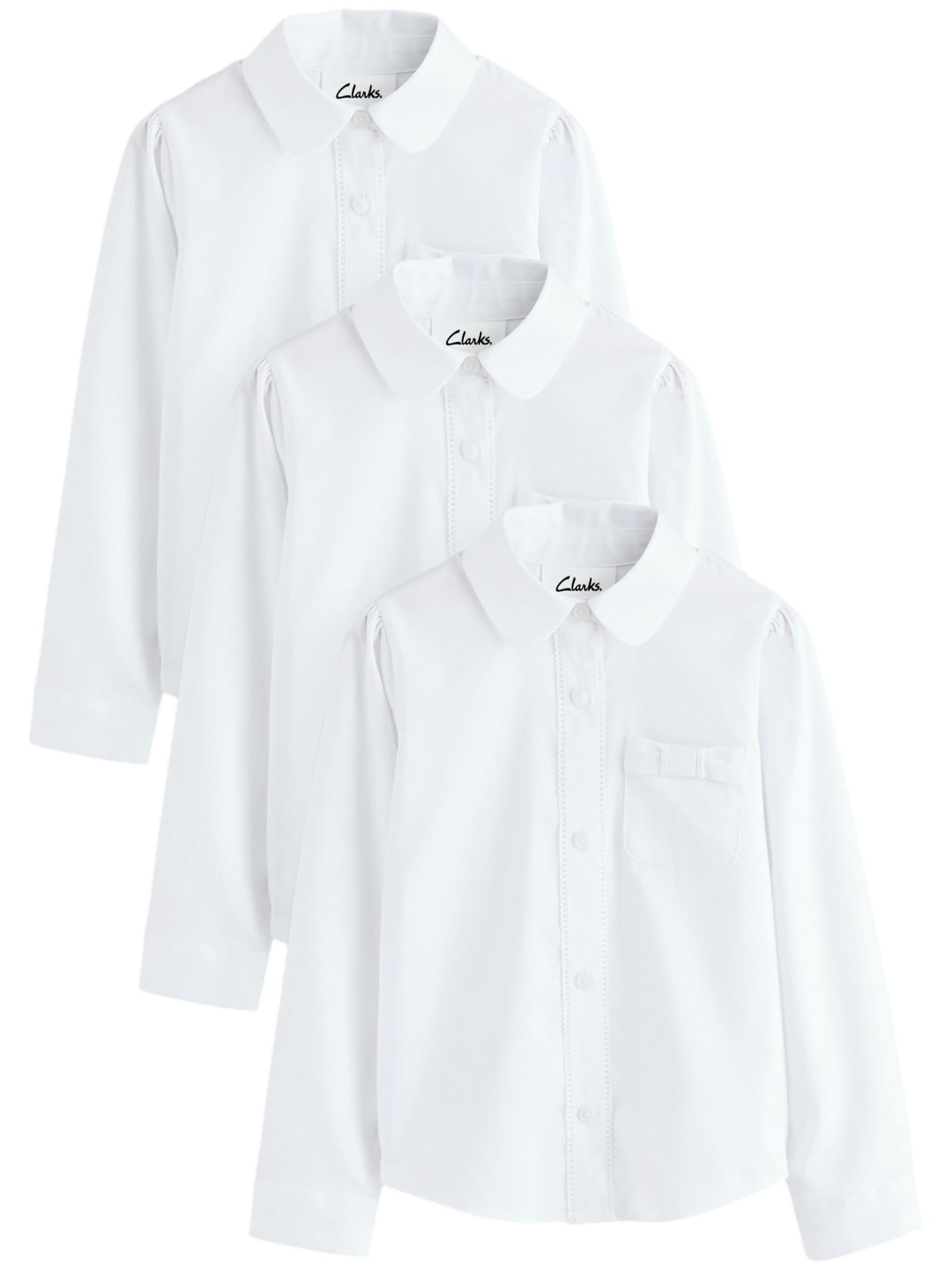 CLARKS Shirt in Wit: voorkant