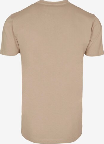 T-Shirt 'Achtung Heiss' Merchcode en beige
