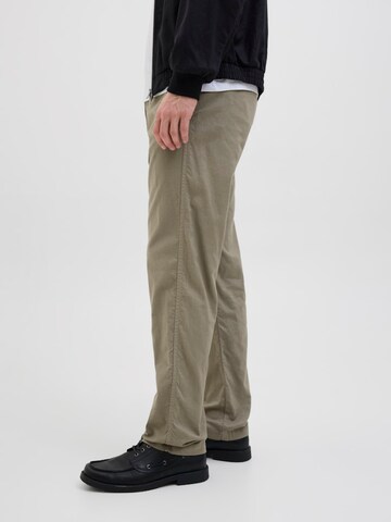 JACK & JONES regular Παντελόνι τσίνο 'JPSTKANE' σε πράσινο