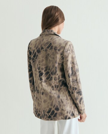 Scalpers Print Linen Blazer ' ' in Grün