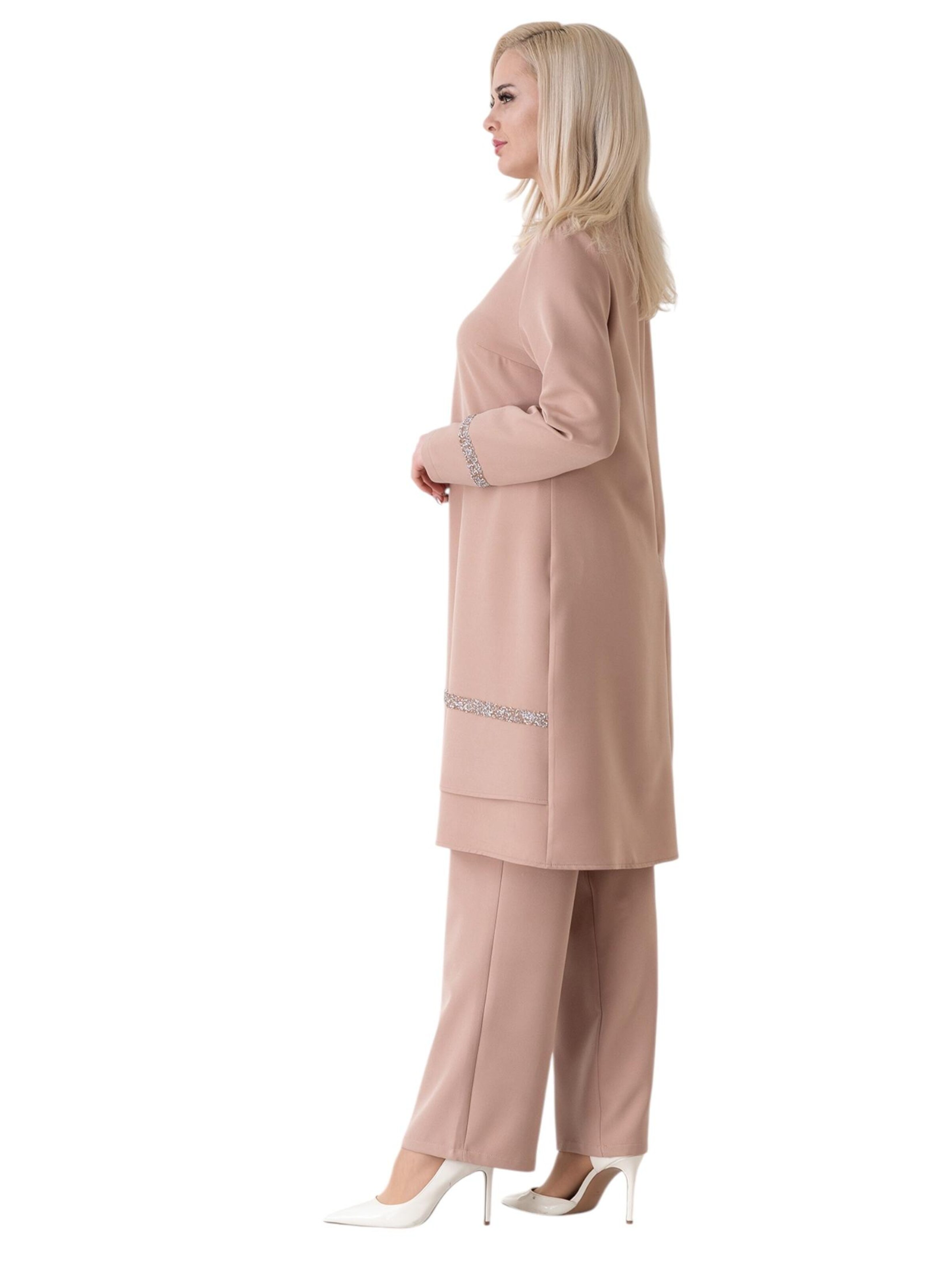 fashionshowcase Buksedragt 'NEVRA' i beige