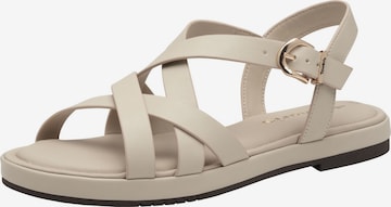 Sandales Tamaris en beige : devant