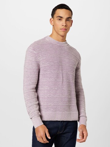 purpurinė Abercrombie & Fitch Megztinis: priekis