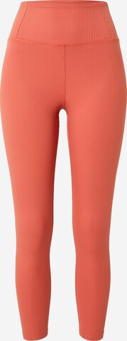 Coupe slim Pantalon de sport Girlfriend Collective en orange : devant