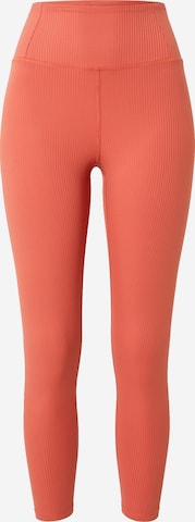 Girlfriend Collective Slim fit Workout Pants in Orange: front