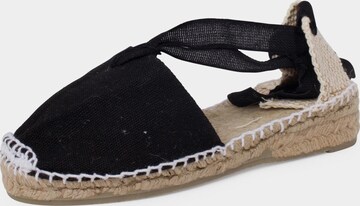 Sandales Pisamonas en noir : devant