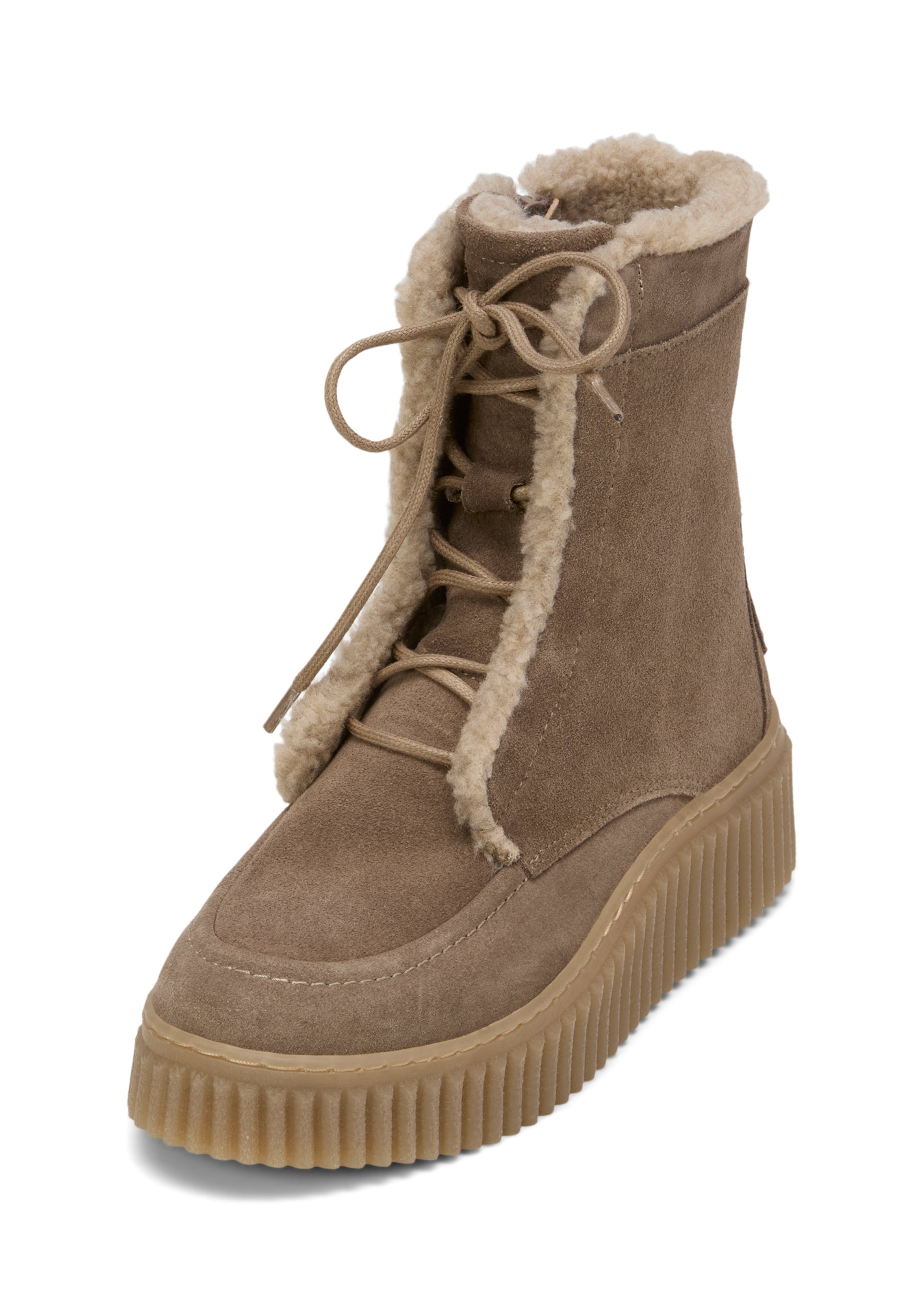 Marc O'Polo Lace-up boot in Brown: front