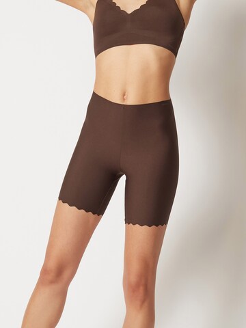 Skiny Skinny Shaping Pants 'Micro Lovers' in Brown: front