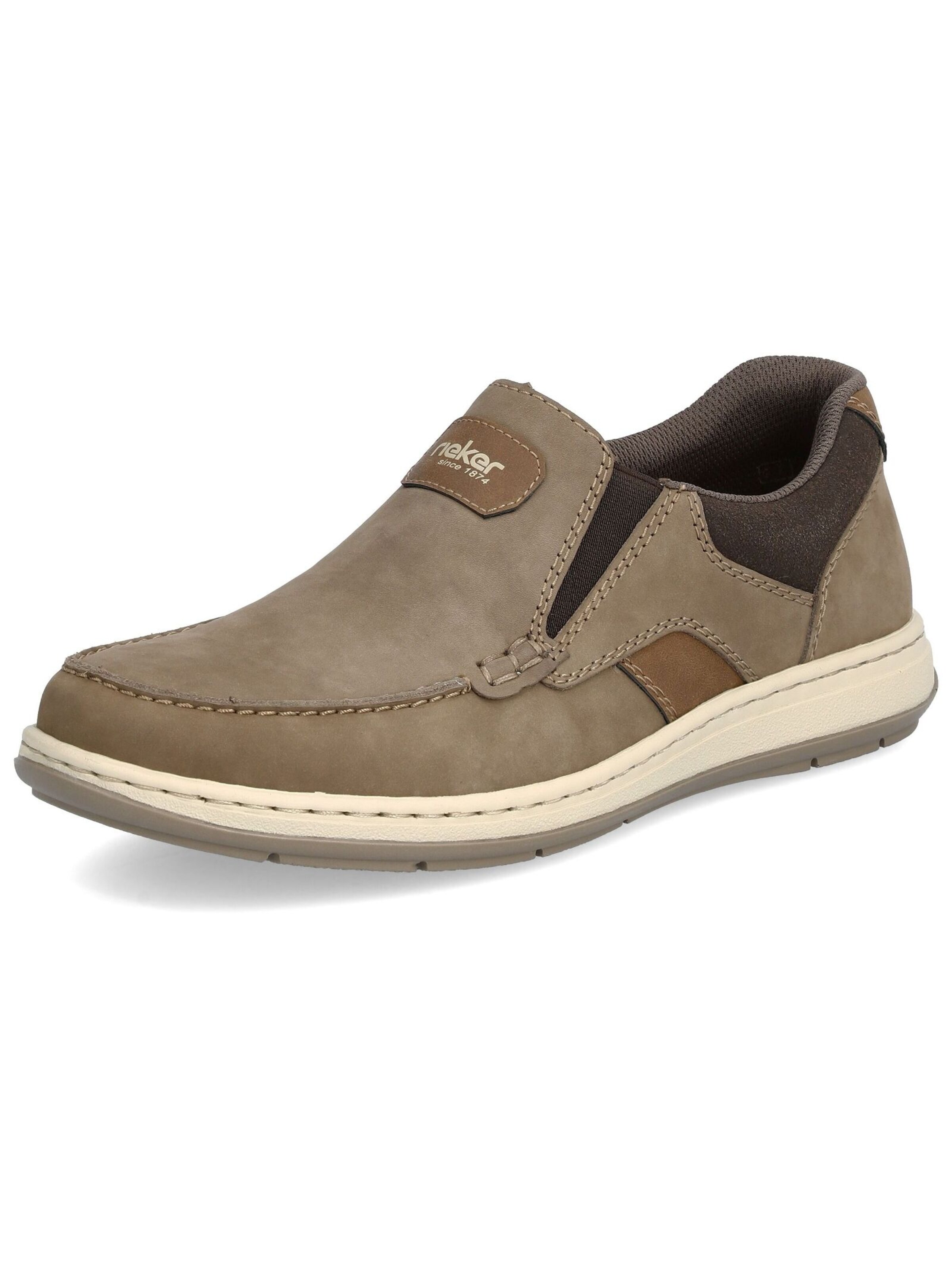 Slip on Rieker en marron : devant