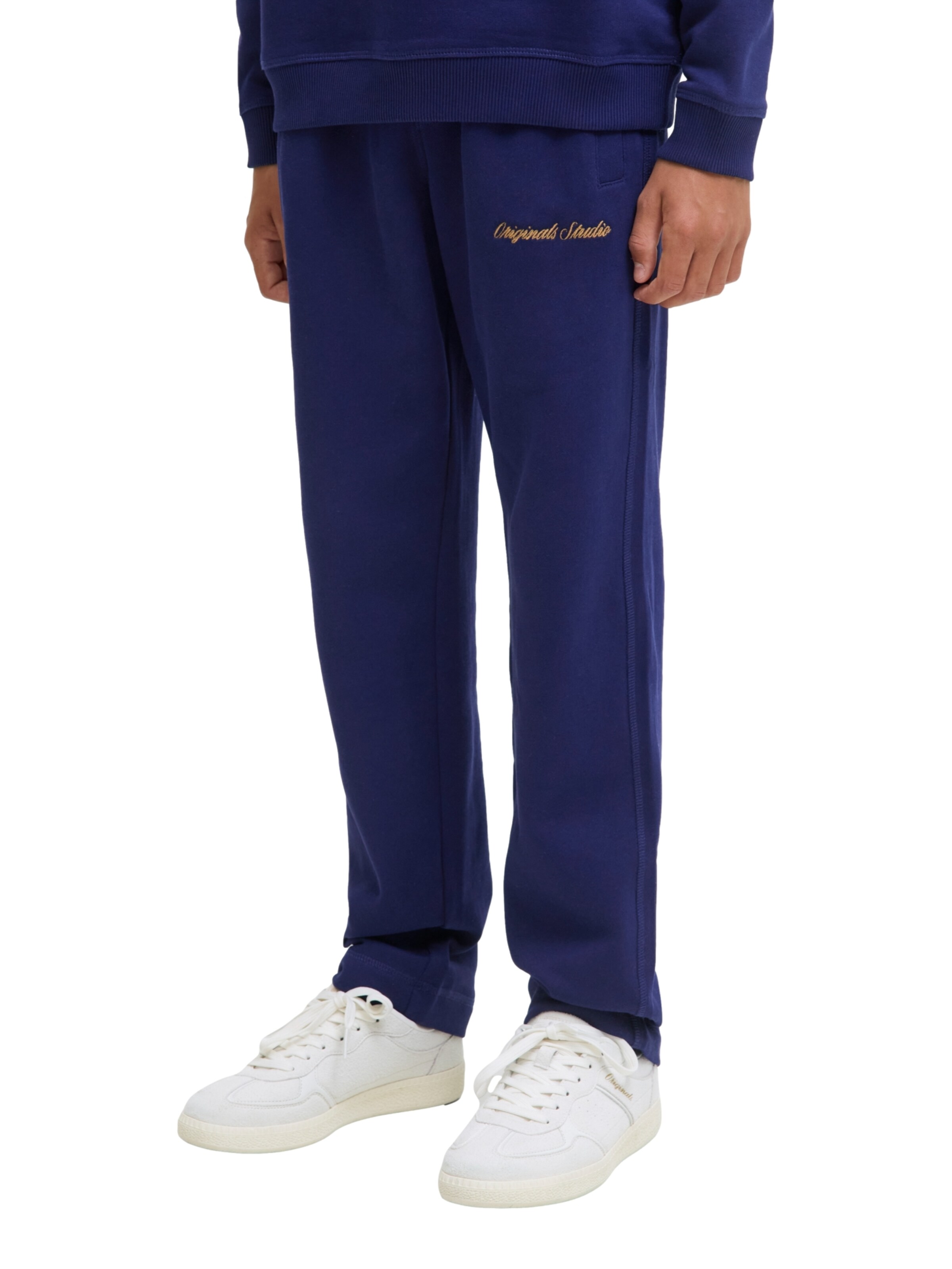 Jack & Jones Junior Regular Trousers in Blue: front