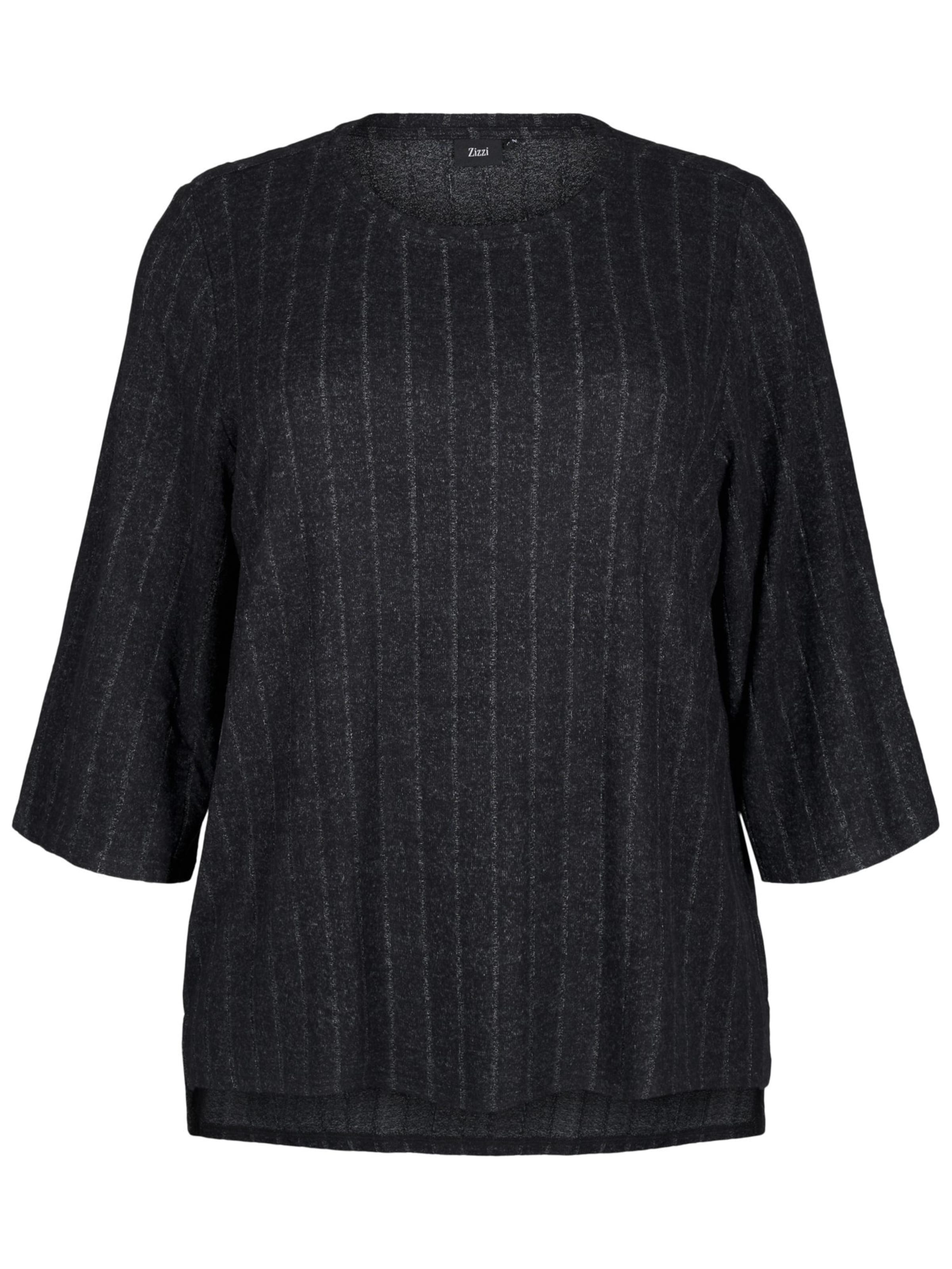Zizzi Blúz - fekete: elől