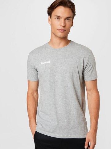 T-Shirt fonctionnel Hummel en gris : devant