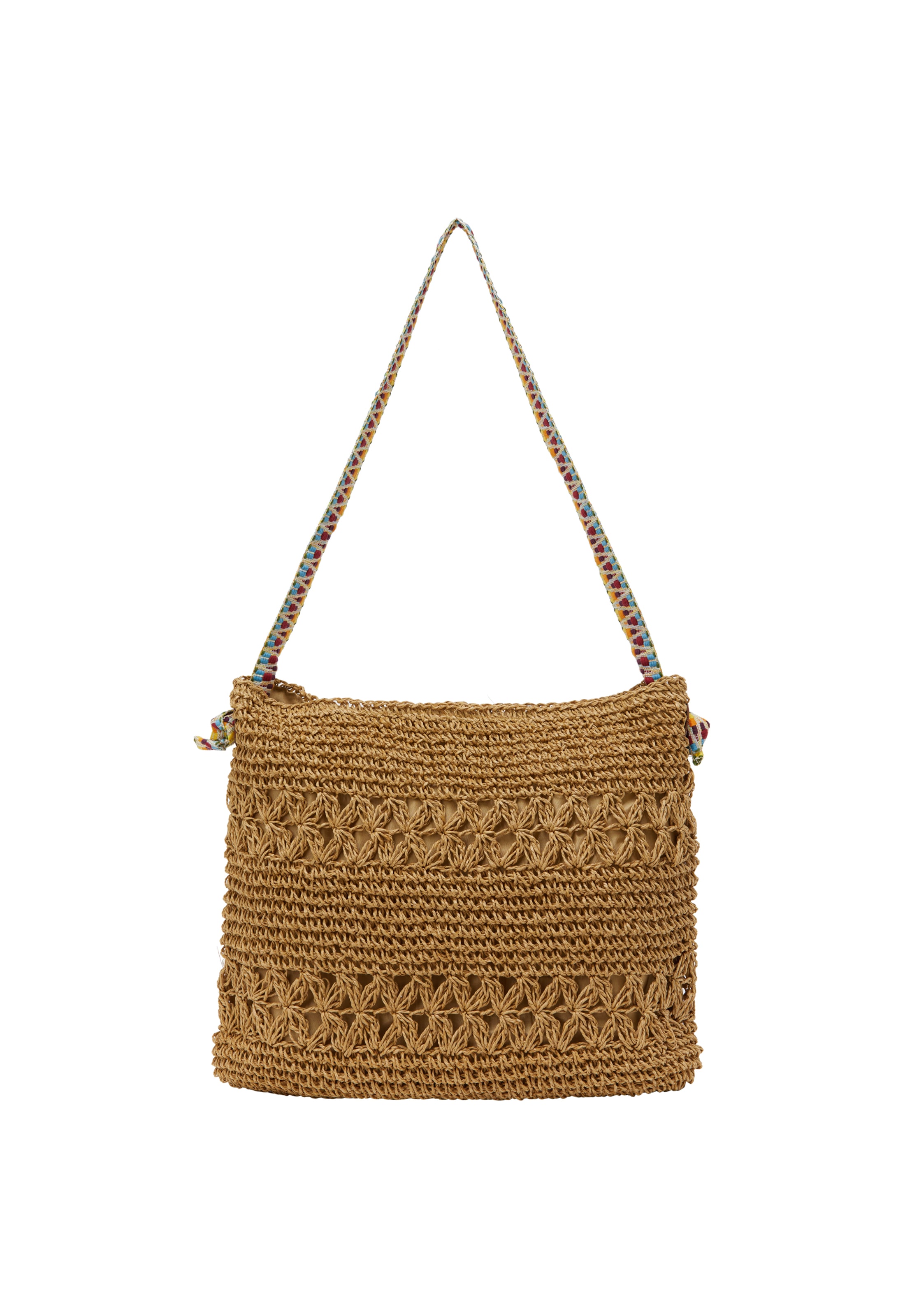 ebeeza Axelremsväska i beige: framsida