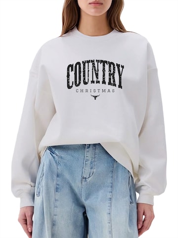 GORHEY Sweatshirt‌ in Weiß: Vorderseite