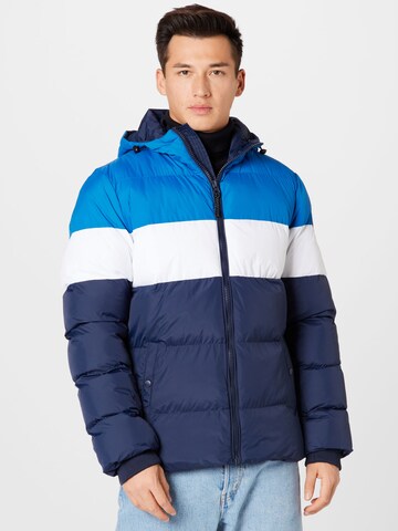 INDICODE JEANS Winter Jacket 'Hoover' in Blue: front