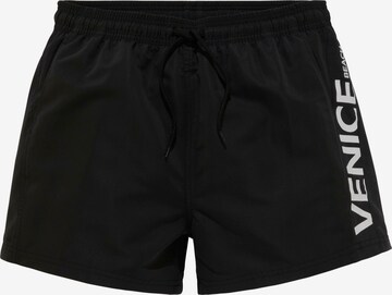 VENICE BEACH Badeshorts i sort: forside