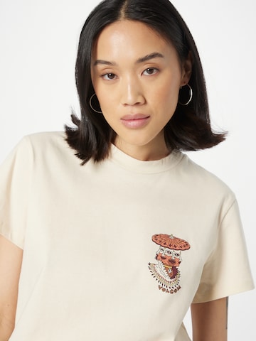 Volcom T-Shirt 'CONNECTED MINDS' in Beige