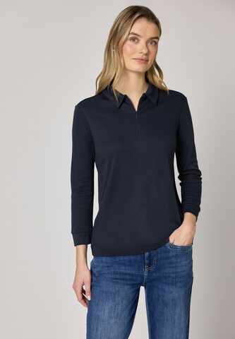 STREET ONE Poloshirt in Blau: Vorderseite