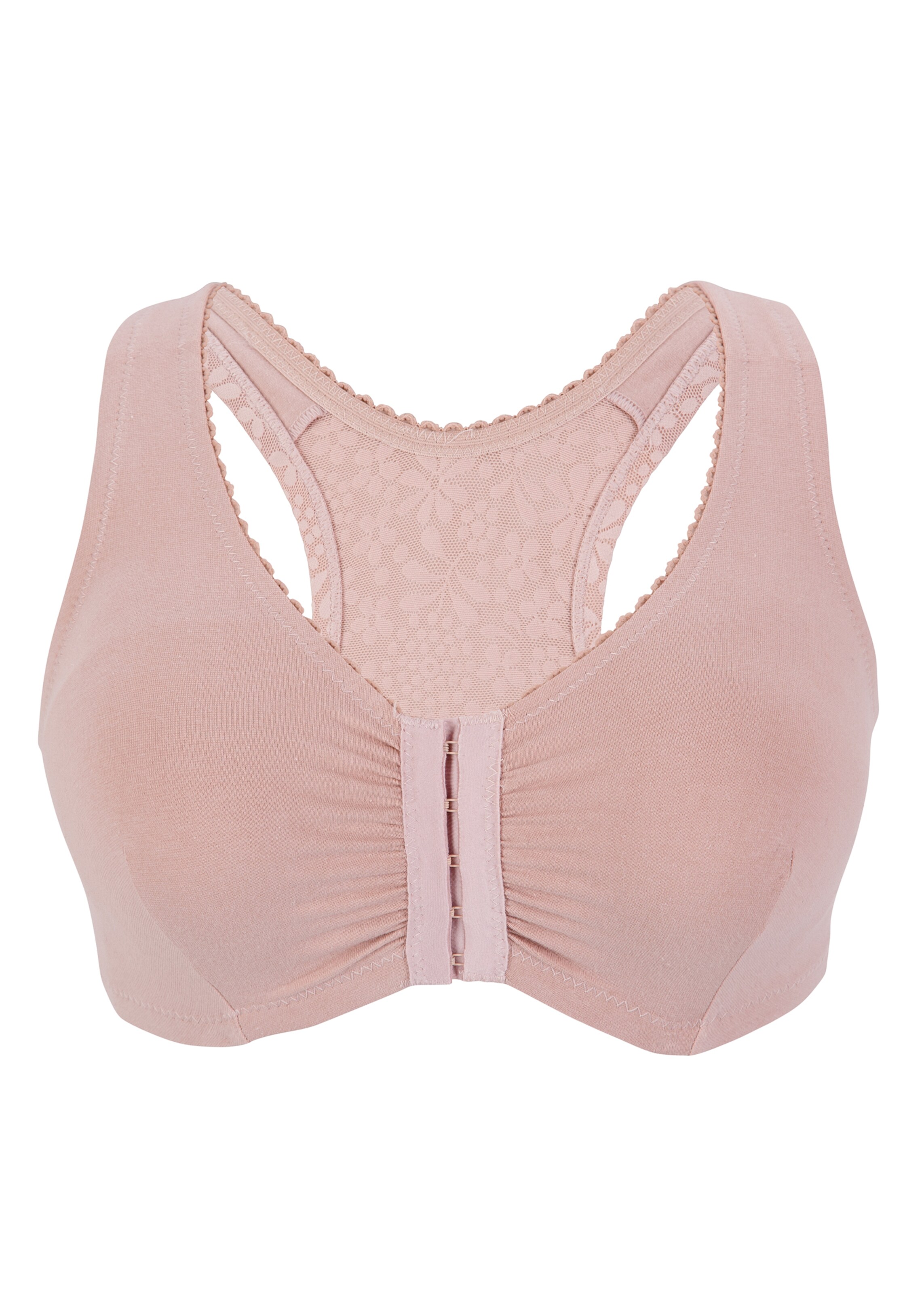 GLAMORISE Bralette Bra in Beige: front