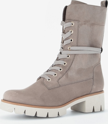 GABOR Lace-Up Boots in Grey: front