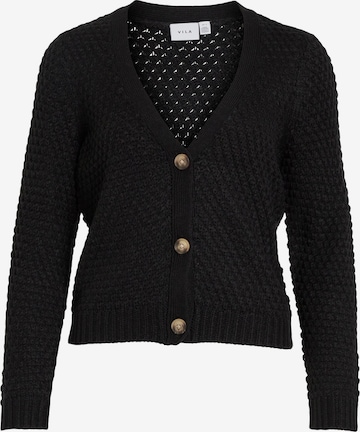 VILA Knit cardigan 'Liomy' in Black: front