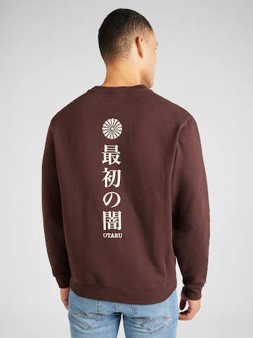 Sweat-shirt 'SIMPLE JAPANESE' River Island en marron