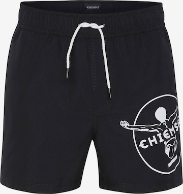 CHIEMSEE Regular Board Shorts in Black: front