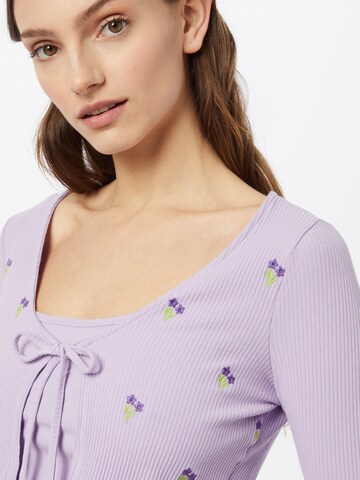 Cotton On Gebreid vest 'VIOLETTA' in Lila