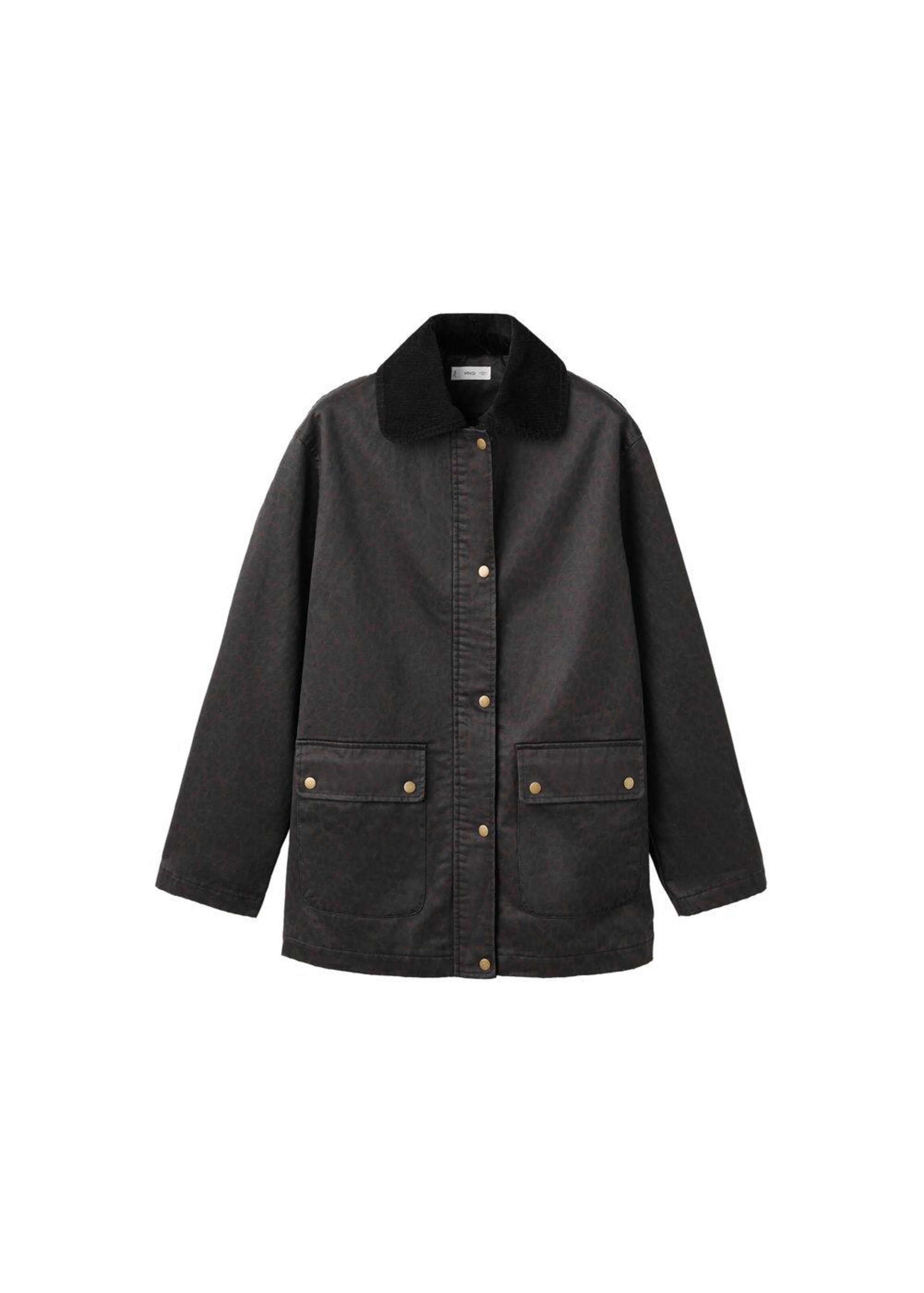 MANGO TEEN Parka in Schwarz: Vorderseite