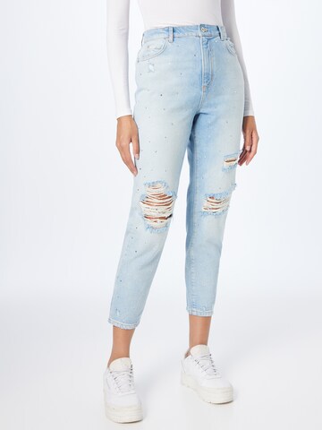 Tapered Jeans de la ONLY pe albastru: față