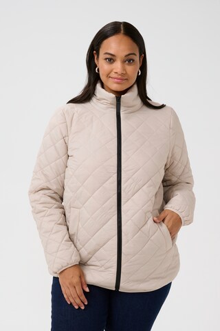 Veste mi-saison 'Moreen' KAFFE CURVE en beige : devant