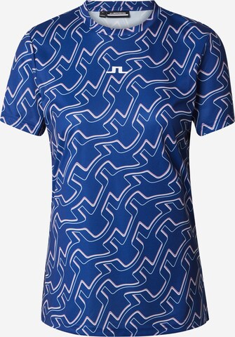 J.Lindeberg Functioneel shirt 'Ada' in Blauw: voorkant