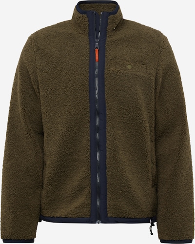 FARAH Fleece jas in de kleur Marine / Olijfgroen, Productweergave