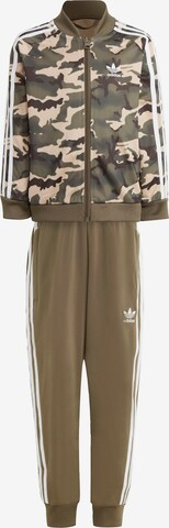 ADIDAS ORIGINALS Joggingpak 'Camo Sst' in Groen: voorkant