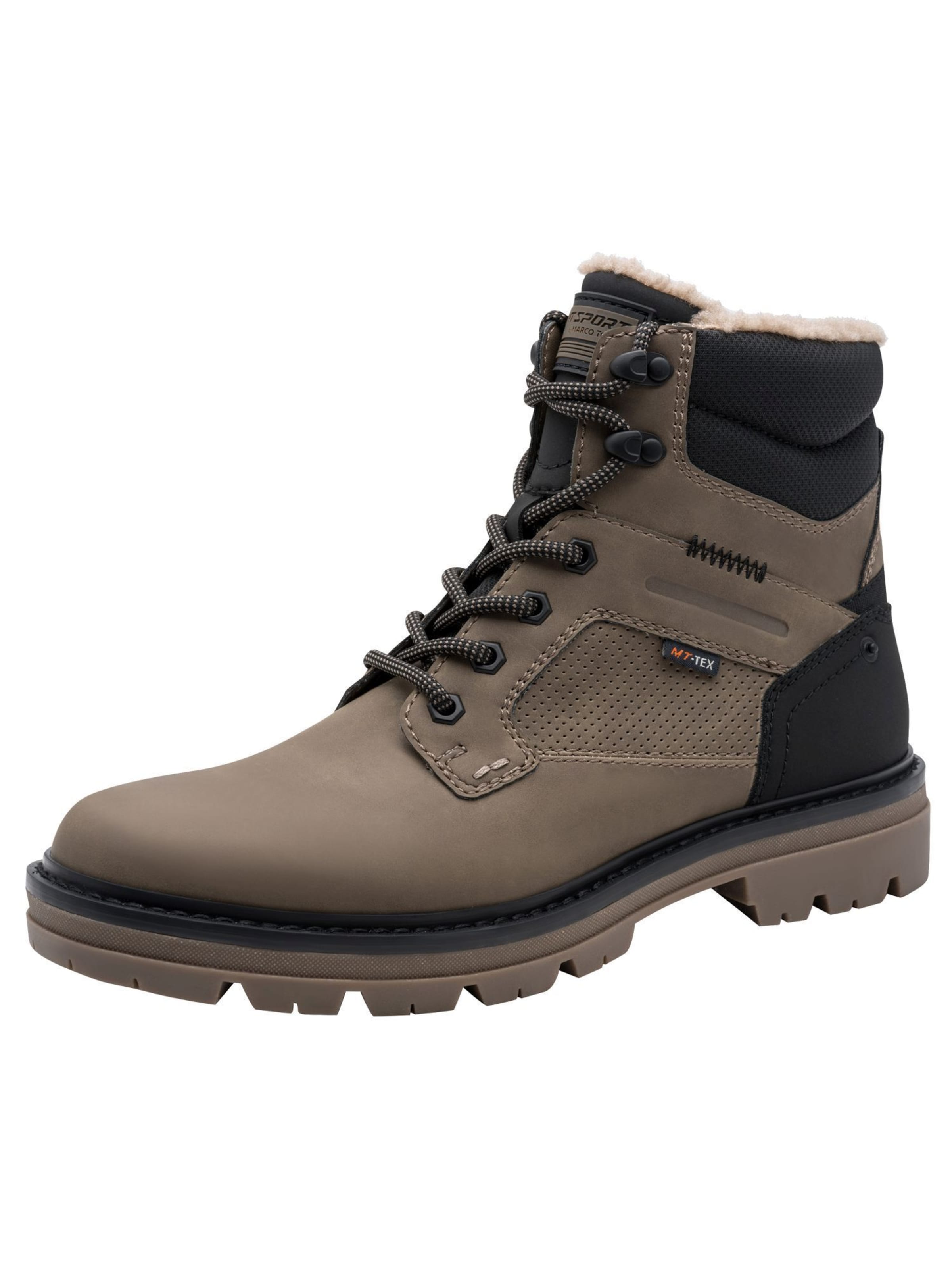 MARCO TOZZI Schnürboots in Beige: Vorderseite