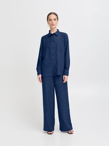 Chemisier 'REMI' ICHI en bleu
