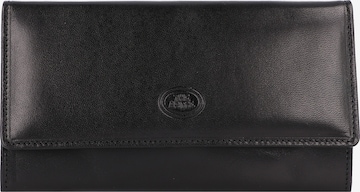 The Bridge Wallet in Black: front