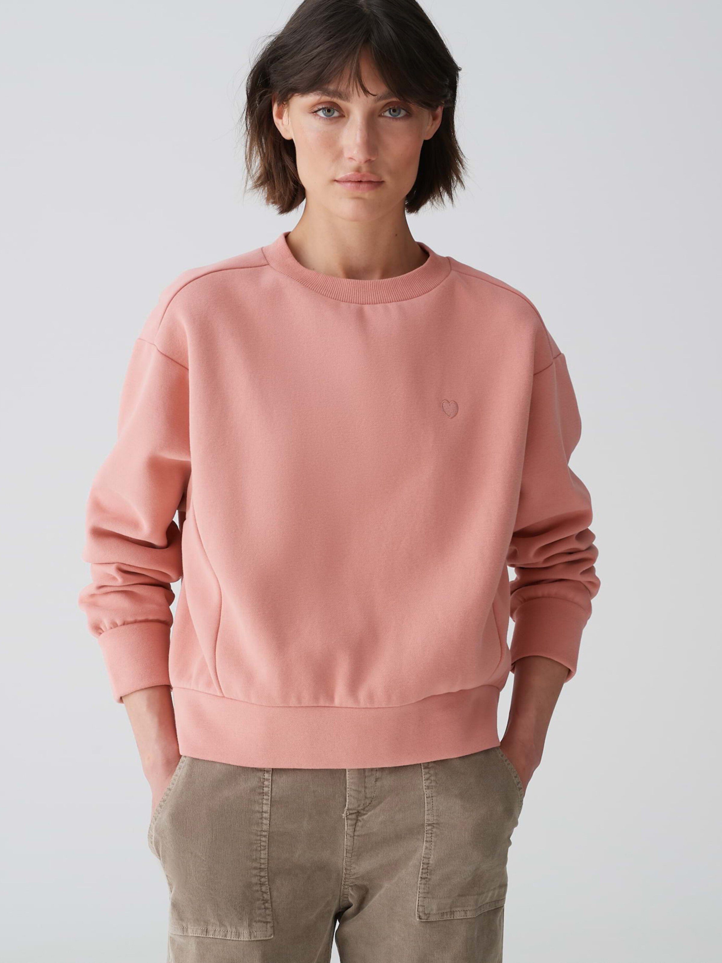 OPUS Sweatshirt Godira in Dusky Pink ABOUT YOU